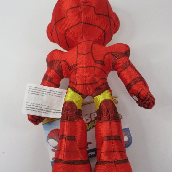 Iron Man Mini Plush 8in Marvel’s Spidey and His Amazing Friends Age 12mo+ New - Picture 5 of 12